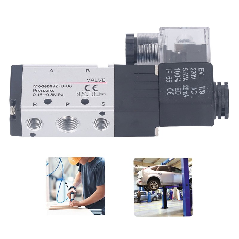 Pneumatic Solenoid Valve Electric Air Switch 2 Position 5 Way