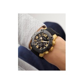 GUESS Black Chronograph Silicon Watch