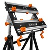 WEN Portable Work Bench with Steel Construction, Clamping Vises, and