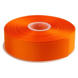 AVANAVA 1-1/2 Inch Wide Grosgrain Ribbon - 50 Yards, Ideal for Gift Wrapping, Hair Bows, Home Decor, Flower Arrangement (668-Orange Peel)