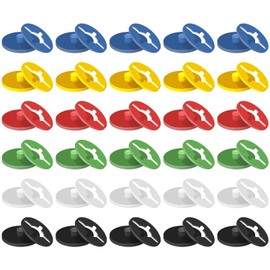 WELANE Race Bib Clips, 24 Pairs Mini Plastic Race Number Buckles for Marathon, Track and Field Event (Bulk)