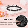 CheersLife Couples Bracelets 2 Pcs Matching Bracelets for Couples 100