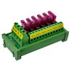 DC Power Fuse Distribution Strip Module (6 Position, DIN Rail