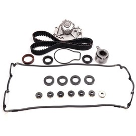 ASTOU Timing Belt Kit w/Water Pump Fit for Honda for CR-V 2L 1997-2001 for Acura for Integra 1.8L 1996-2001 Replace Timing Belt OEM - TCKWP184