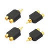 YACSEJAO RCA Y Splitter Adapter Gold Plated RCA 1 Male
