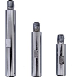 3PCS Extension Rod M14 Shaft Polishing Beauty Tool for 5/8"-11 Thread Water Grinder Polishing Machine 125 Angle Grinder Car Polishing Accessories 75mm 100mm 140mm