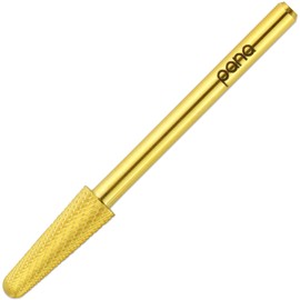USA PANA Professional 3/32" Shank Size - Cone Shape Carbide Bit - Nail Drill Bit for Manicure Pedicure Tools Dremel Machine - Gold, Silver (Extra Fine, Gold)