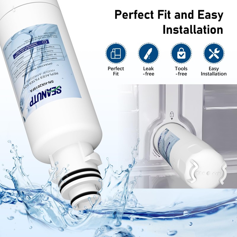HX2019F-A/HX2019FR-A Filter Replacement, Compatible With Hisense HRM260N6TSE, HRFD560SW, HRCD585BW, HRFD634BW,