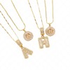 Alphabet Pendant Full Diamond Rock Candy 26 Letters Necklace for