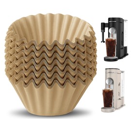 MIMORE Coffee Filters - 120 PCS Disposable Coffee Paper Filters for Ninja Pods and Grounds Single Serve Coffee Maker PB041, PB051 (Compatible with Kalita Wave Dripper 155)
