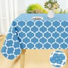 Smiry Rectangle Table Cloth, Waterproof Vinyl Tablecloth with Flannel Backing