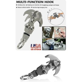 Vanon Gravity Grappling Stainless Steel Hook Claw Cross Survival Folding Hook