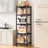 PXRACK 5-Tier Kitchen Storage Shelves, Adjustable Metal Shelves for Storage