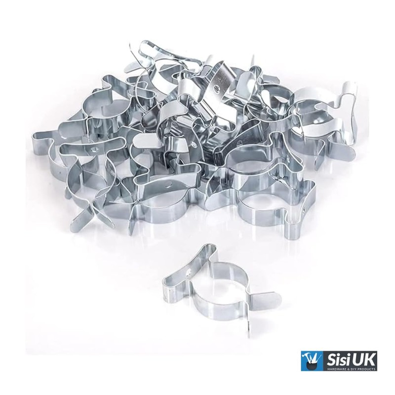 Heavy Duty Tool Spring Terry Clips 19mm Wall Mounted Assorted