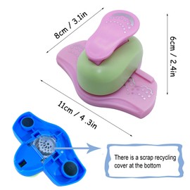 MIAO JIN Wave Point Craft Punch Hemming Punch Edge Paper Punch Hand Scrapbooking Edge Punch Fancy Border Punch Fancy Hole Punch DIY Art scrapbooks, Gift Cards, Wedding Cards, Decorations