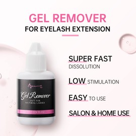 Beauty7 Lash Remover Gel Eyelash Extension Remover Gel Safe Adhesive Bonder Glue Remover Fast Dissolve Remover for Individual Professional Eyelash Extension Low Irritation 15ml