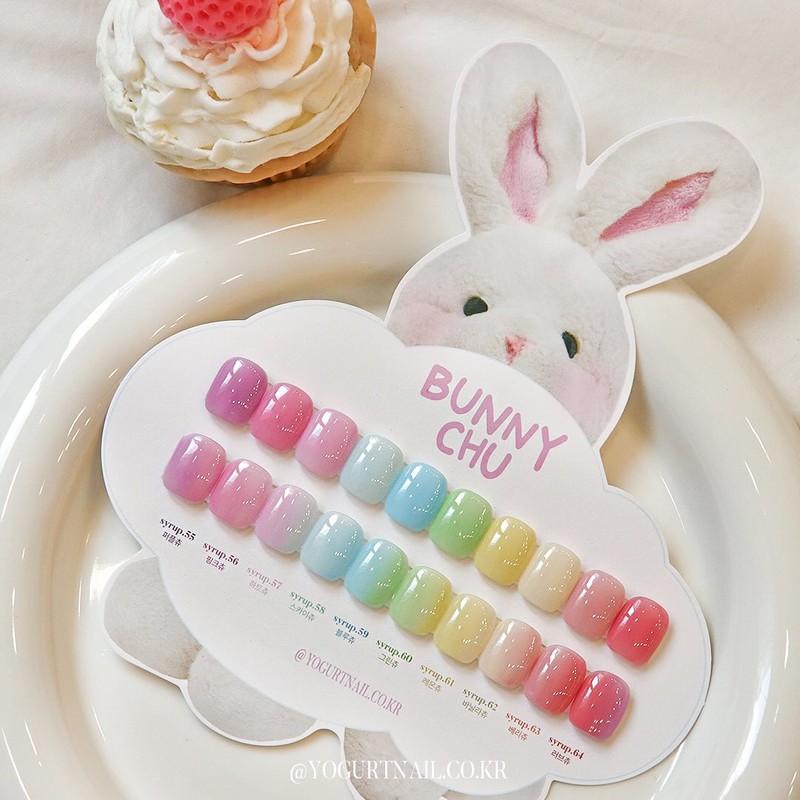 Yogurt gel Bunnychu pastel syrup gel 10-piece set / 요거트젤