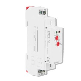 Time Delay Switch, GRT8-A1 Mini Power DIN Rail On Delay Time Relay Multifunctional Timer AC DC 12V~240V Contactor Isolator Electronic Repeat Relay 16A/AC1 Multifunction Time Relay