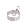 Egg Ring,3 Inch Stainless Steel Omelet Mold Pancake Ring Metal