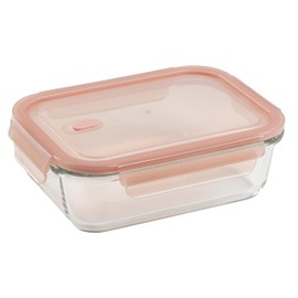 Dish Plus HB-5961 Storage Container with Heat-resistant Glass Bulb Rectangle 36.8 fl oz (980 ml)