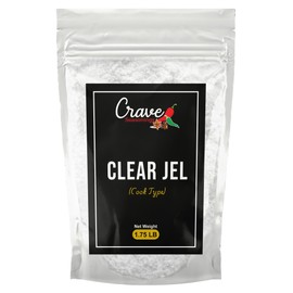 Crave Clear Jel Powder 1.75 LB Bag - Non-GMO Cook Type Powder - For Canning, Cooking and Pie Filling - Unflavored