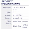 Tecniq New OEM License Plate Frame with Light part number