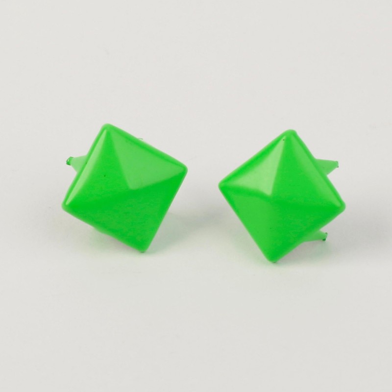 100 PCS Metal Square Rivets with Spikes - Punk Rivet