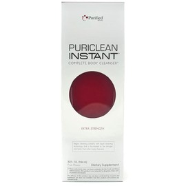 Wellgenix Puriclean Instant Complete Body Cleanser, 32 Fl Oz Fruit Punch, Premium Maximum Strength Herbal Cleanse Detox Drink, One Hour Detox Support Supplement