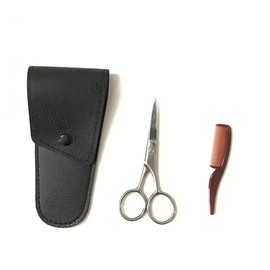 Mikinona Men Grooming Kit Face Trimmer Scissors Eyebrow Trimmer Set Stainless Steel Shears Beard and Mustache Cutting Tools