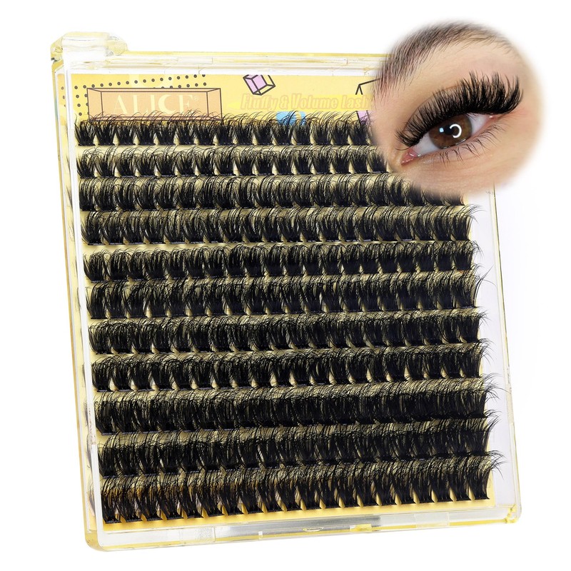 ALICE Fluffy Volume Lash Clusters Natural Lash Extensions DIY Eyelash