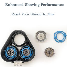 SH50 Replacement Heads Whole Head Fit for Norelco Shaver Series 5000 (S5xxx), AquaTouch (S5xxx), PowerTouch (PT8xx, PT7xx), 3 Count SH50 Replacement Blades for Series 5000 Razors