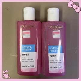 L'Oréal 2X L'Oreal Paris 8.5oz Skincare HydraFresh Toner w/ Pro-Vitamin B5 for Face 2LOT