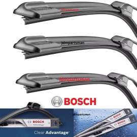 BOSCH CLEAR ADVANTAGE FRONT / Left + Right & REAR WIPER BLADES Set 22"/22"/16"