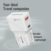 Promate, Compact Universal Travel Adapter 20W Fast Charge 3.0 US/UK/EU/AU