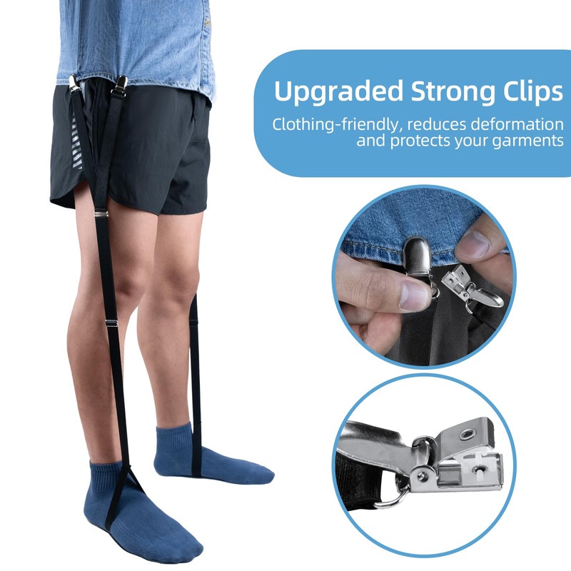 EGGBOY 2 Pairs Shirt Stays for Men,Adjustable Elastic Shirt Garters/Tucker