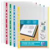 Oxford Pack of 10 A4 Document Wallets with Coloured Edge
