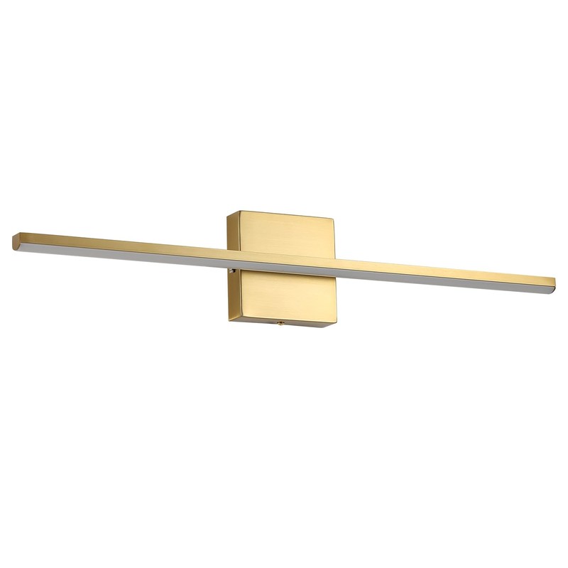 fengkiop Modern Bathroom Vanity Light 24 Inch, 18W Brushed Brass