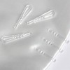 aoozleny U Shape Clear Shirt Folding Clips, Plastic Alligator Clips