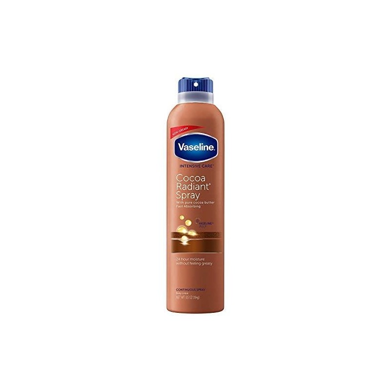 Vaseline Spray Go Cocoa Radiant, 6.5 oz (paquete de 2)