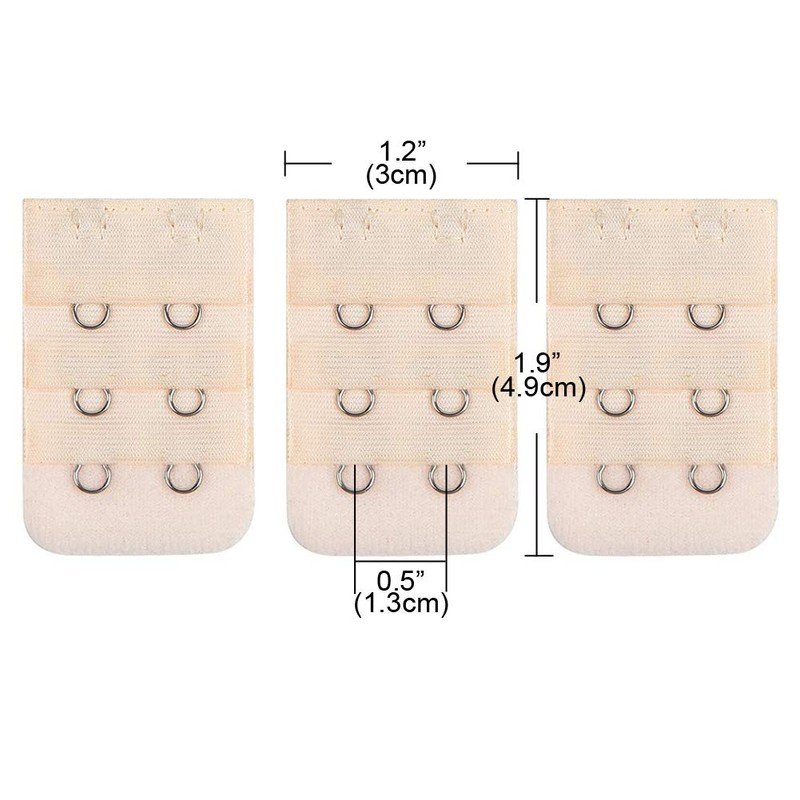 Lansonee 3 Pcs Women Comfortable Bra Strap Extenders Extensions Elastic