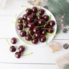 Chewarelly 36 Pcs Artificial Lifelike Cherries Fake Cherry Simulation Fruit