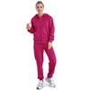 LeeHanTon Women's 2 Piece Jogger Set Zip Up Sherpa Lined