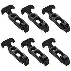 Acrux7 Draw Latch 6 Pack Cooler Latch 4.3 Inch Rubber Flexible T-Handle Hasp Draw Latches for Tool Box, Cooler, Golf Cart or Engineering Machine Hood
