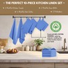 Native Fab 10-Piece Kitchen Set - 100% Cotton Dishcloths &