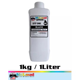 McLaud Ultra DTF Ink, No Residue/ Less Residue Ink, Formulated in USA 1KG - Black