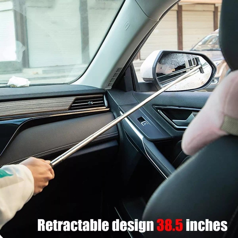 BESTAUTO 2 X Window Squeegee Windshields Long Handle Cleaning Tool