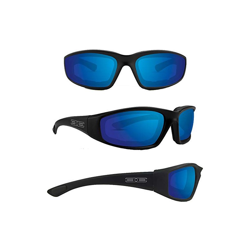 Epoch Eyewear Foam Padded Motorcycle Sunglasses 2 Pair Black Frames