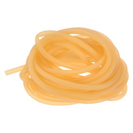 M METERXITY Natural Latex Rubber Hose, 3/32" [2mm] ID x 5/32" [4mm] OD 10ft Length Latex Hose for Home/Laboratory/Sports, Highly Elastic Band Tubes [Yellow]