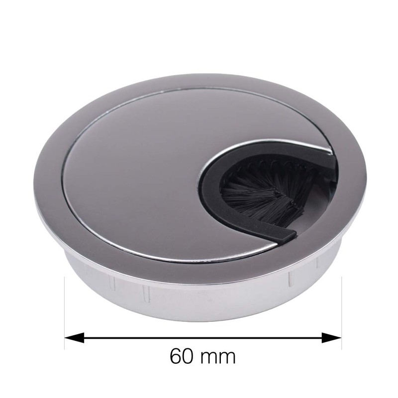 LouMaxx Cable Grommets Set of 2 Metal Cable Pass with