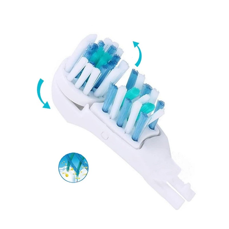 4/8/16 Pcs Electric Toothbrush Replacement Heads Sensitive Dual Clean Rotating